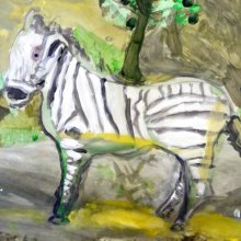 Artist of the Week: Zebra After Stubbs by Dominic, Year 5